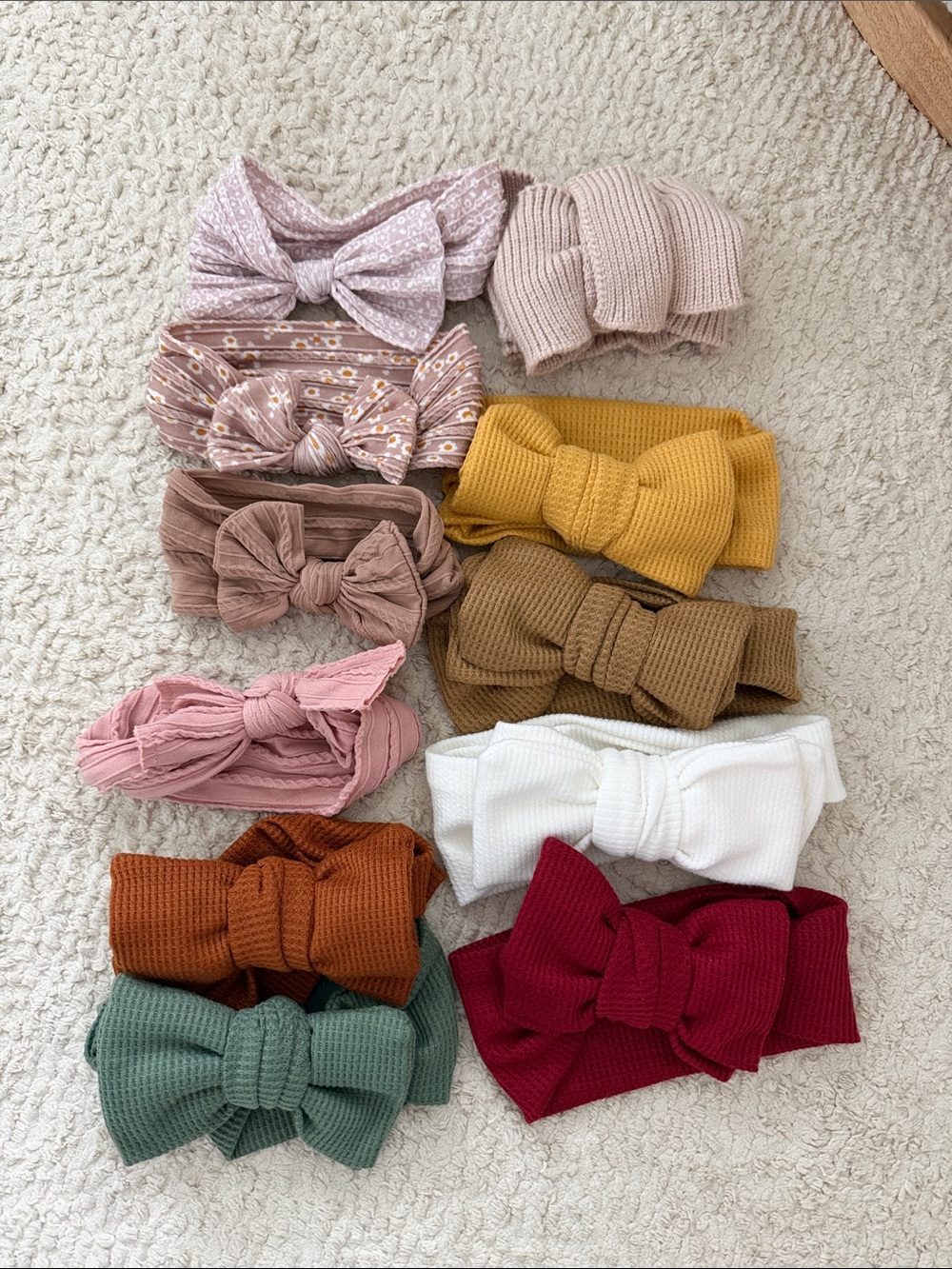 set of baby girl bows
